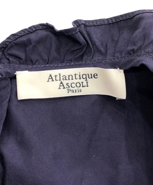 ATLANTIQUE ASCOLI（アトランティックアスコリ）Atlantique ASCOLI (アトランティックアスコリ) 襟フリルワンピース パープル サイズ:Sの古着・服飾アイテム