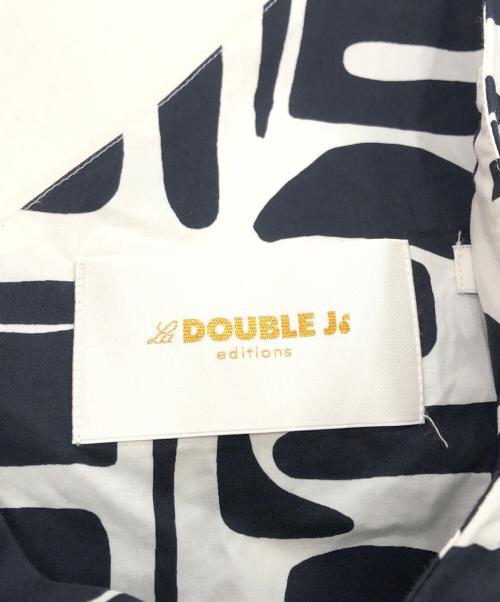 la double j（ラダブルジェイ）La DOUBLE J (ラダブルジェイ) 総柄ジャンパースカート ブラック サイズ:Sの古着・服飾アイテム