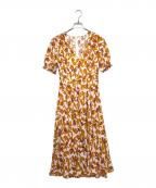 DIANE VON FURSTENBERGダイアンフォンファステンバーグ）の古着「ボタニカルワンピース」｜オレンジ