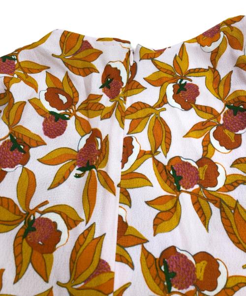 DIANE VON FURSTENBERG（ダイアンフォンファステンバーグ）DIANE VON FURSTENBERG (ダイアンフォンファステンバーグ) ボタニカルワンピース オレンジ サイズ:Sの古着・服飾アイテム