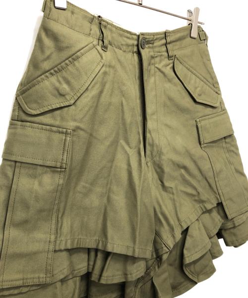 JUNYA WATANABE COMME des GARCONS（ジュンヤワタナベ コムデギャルソン）JUNYA WATANABE COMME des GARCONS ((ジュンヤワタナベ コムデギャルソン) ミリタリーキュロット カーキ サイズ:Sの古着・服飾アイテム
