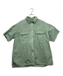 Spick and Span（スピック＆スパン）の古着「ガーメントダイサファリシャツ」｜黄緑