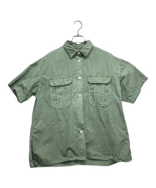 Spick and Span（スピックアンドスパン）Spick and Span (スピックアンドスパン) ガーメントダイサファリシャツ 黄緑 サイズ:FREEの古着・服飾アイテム