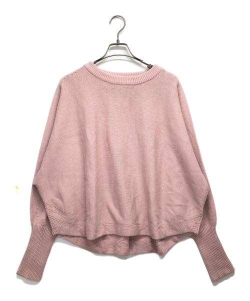 Spick and Span（スピック＆スパン）Spick and Span (スピックアンドスパン) バルキーヤーンドルマンロングリブニット ピンク サイズ:FREEの古着・服飾アイテム