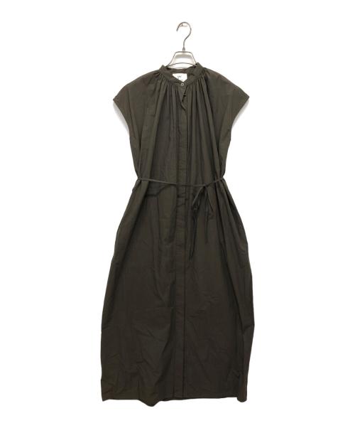 1er Arrondissement（プルミエ アロンディスモン）1er Arrondissement (プルミエ アロンディスモン) ノースリーブコットンワンピース オリーブ サイズ:36の古着・服飾アイテム