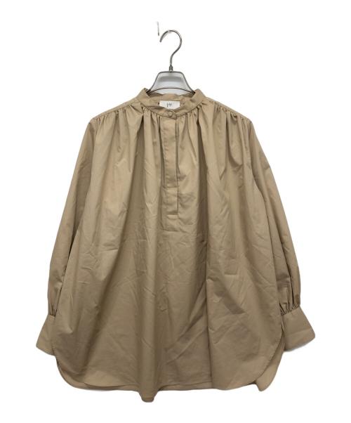 1er Arrondissement（プルミエ アロンディスモン）1er Arrondissement (プルミエ アロンディスモン) タイプライターギャザーブラウス ベージュ サイズ:36の古着・服飾アイテム