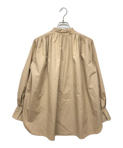 1er Arrondissement（プルミエ アロンディスモン）1er Arrondissement (プルミエ アロンディスモン) タイプライターギャザーブラウス ベージュ サイズ:36の古着・服飾アイテム
