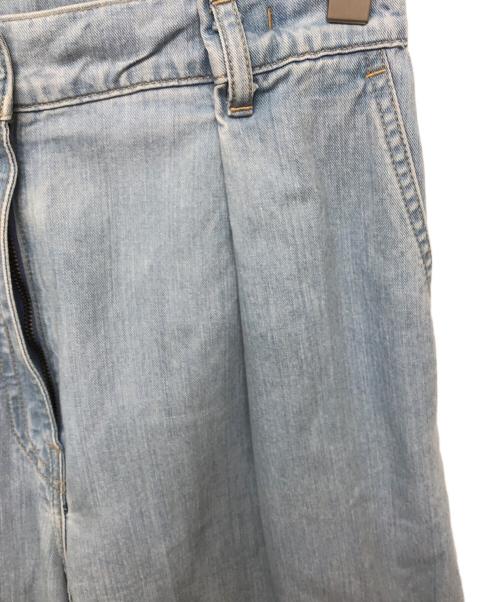 ticca（ティッカ）TICCA (ティッカ) ライトデニムタックワイドパンツ インディゴ サイズ:1の古着・服飾アイテム