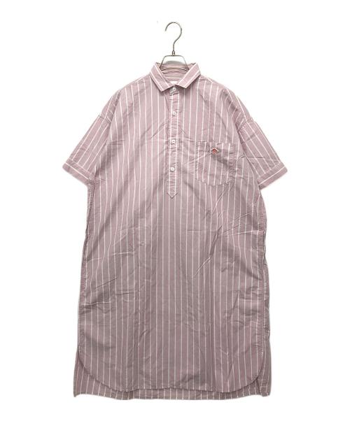 DANTON（ダントン）DANTON (ダントン) ストライプシャツワンピース グレー サイズ:36の古着・服飾アイテム