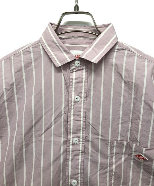DANTON（ダントン）DANTON (ダントン) ストライプシャツワンピース グレー サイズ:36の古着・服飾アイテム