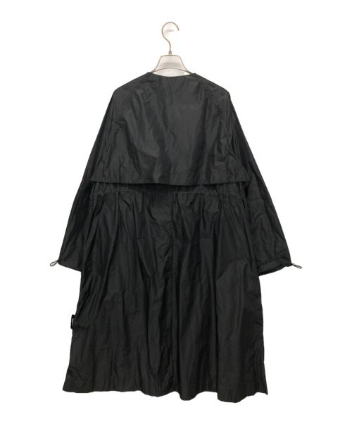 Gymphlex（ジムフレックス）Gymphlex (ジムフレックス) メモリータフタ ノーカラーコート ブラック サイズ:14の古着・服飾アイテム