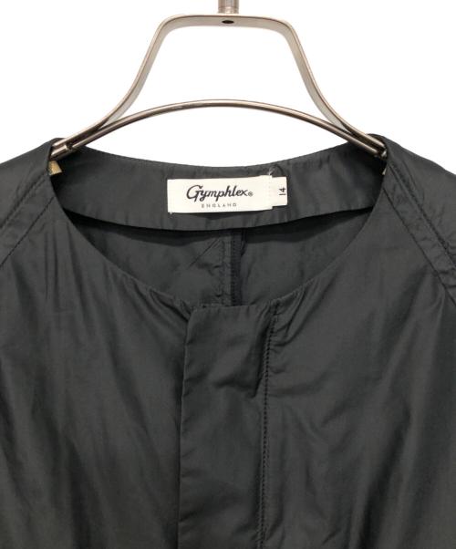 Gymphlex（ジムフレックス）Gymphlex (ジムフレックス) メモリータフタ ノーカラーコート ブラック サイズ:14の古着・服飾アイテム