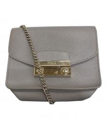FURLA（フルラ）の古着「メトロポリス チェーンショルダーバッグ」｜ベージュ