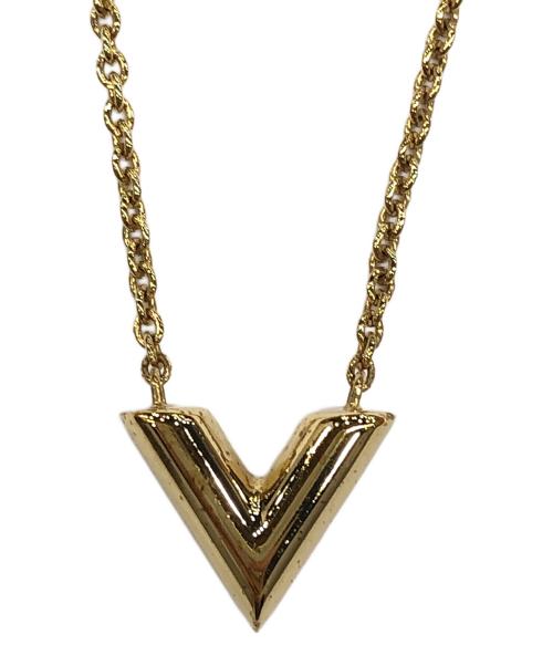 LOUIS VUITTON（ルイ ヴィトン）LOUIS VUITTON (ルイ ヴィトン) エッセンシャルVネックレス ゴールドの古着・服飾アイテム