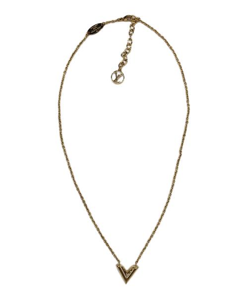 LOUIS VUITTON（ルイ ヴィトン）LOUIS VUITTON (ルイ ヴィトン) エッセンシャルVネックレス ゴールドの古着・服飾アイテム