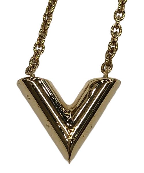 LOUIS VUITTON（ルイ ヴィトン）LOUIS VUITTON (ルイ ヴィトン) エッセンシャルVネックレス ゴールドの古着・服飾アイテム