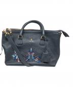 A.D.M.J.エーディーエムジェイ）の古着「2WAYビジュー装飾ショルダーバッグ」｜ネイビー