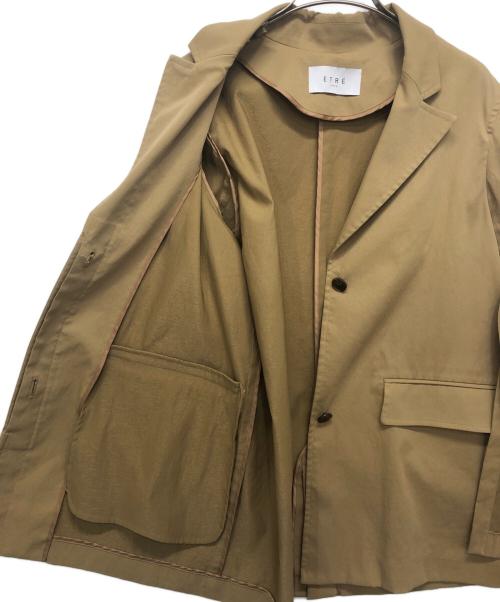 ETRE TOKYO（エトレトウキョウ）ETRE TOKYO (エトレトウキョウ) スリットスリーブジャケット ブラウン サイズ:Sの古着・服飾アイテム