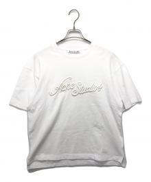 Acne studios（アクネ ストゥディオス）の古着「ロゴTシャツ」｜オプティックホワイト/ホワイト