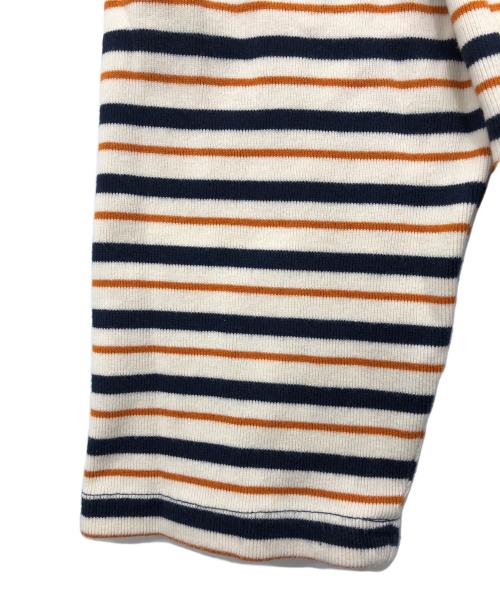 Name.（ネーム）Name. (ネーム) BORDER LONG SLEEVE TEE オレンジ×ベージュ サイズ:1の古着・服飾アイテム