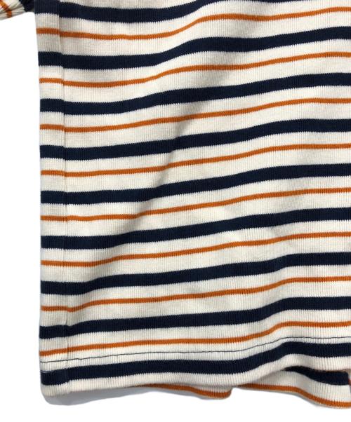 Name.（ネーム）Name. (ネーム) BORDER LONG SLEEVE TEE オレンジ×ベージュ サイズ:1の古着・服飾アイテム