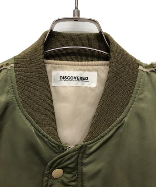 DISCOVERED（ディスカバード）DISCOVERED (ディスカバード) CROCHET SLEEEVE MA-1 カーキ サイズ:3の古着・服飾アイテム