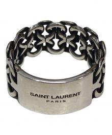 Saint Laurent Paris（サンローランパリ）の古着「メッシュロゴリング」｜シルバー