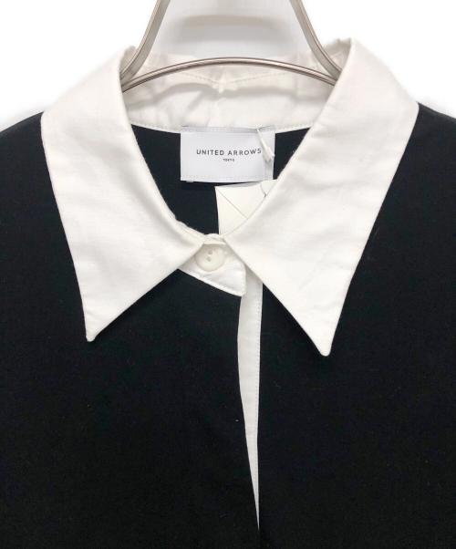 UNITED ARROWS（ユナイテッドアローズ）UNITED ARROWS (ユナイテッドアローズ) コットンラガーシャツワンピース ブラック サイズ:38 未使用品の古着・服飾アイテム
