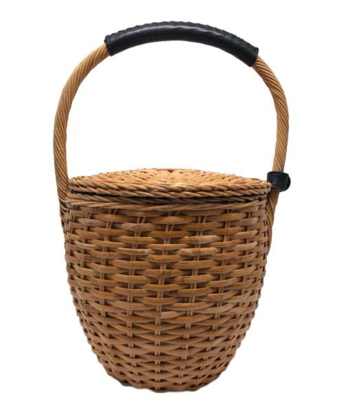 VIOLAd'ORO（ヴィオラドーロ）VIOLAd'ORO (ヴィオラドーロ) カゴバッグ ベージュの古着・服飾アイテム