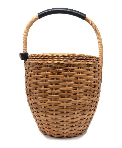 VIOLAd'ORO（ヴィオラドーロ）VIOLAd'ORO (ヴィオラドーロ) カゴバッグ ベージュの古着・服飾アイテム