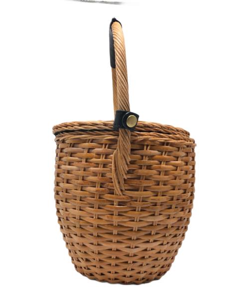 VIOLAd'ORO（ヴィオラドーロ）VIOLAd'ORO (ヴィオラドーロ) カゴバッグ ベージュの古着・服飾アイテム