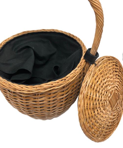 VIOLAd'ORO（ヴィオラドーロ）VIOLAd'ORO (ヴィオラドーロ) カゴバッグ ベージュの古着・服飾アイテム