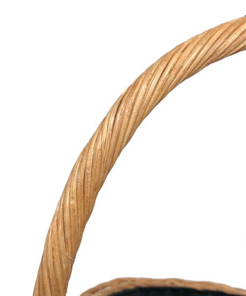 VIOLAd'ORO（ヴィオラドーロ）VIOLAd'ORO (ヴィオラドーロ) カゴバッグ ベージュの古着・服飾アイテム