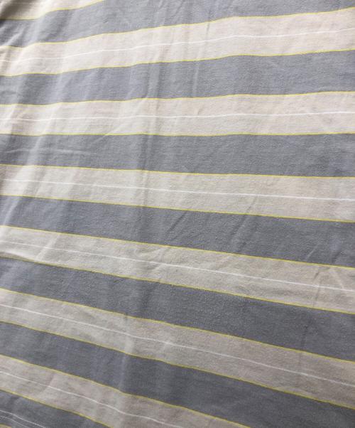 stussy（ステューシー）stussy (ステューシー) ボーダーTシャツ ベージュ サイズ:Lの古着・服飾アイテム