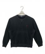 POLO RALPH LAURENポロ・ラルフローレン）の古着「ポニー刺繍前Vスウェット」｜ネイビー