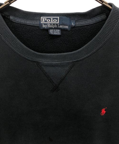 POLO RALPH LAUREN（ポロ・ラルフローレン）POLO RALPH LAUREN (ポロ・ラルフローレン) ポニー刺繍前Vスウェット ネイビー サイズ:Lの古着・服飾アイテム