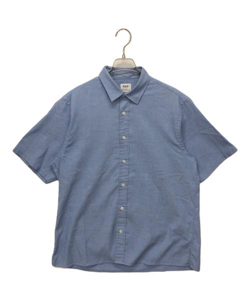 MXP（エムエックスピー）MXP (エムエックスピー) ショートスリーブスタンダードオックスフォードボックスシャツ ブルー サイズ:Mの古着・服飾アイテム