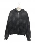 EPTMエピトミ）の古着「SUN FADED CROPPED ZIP UP HOODIE」｜ブラック