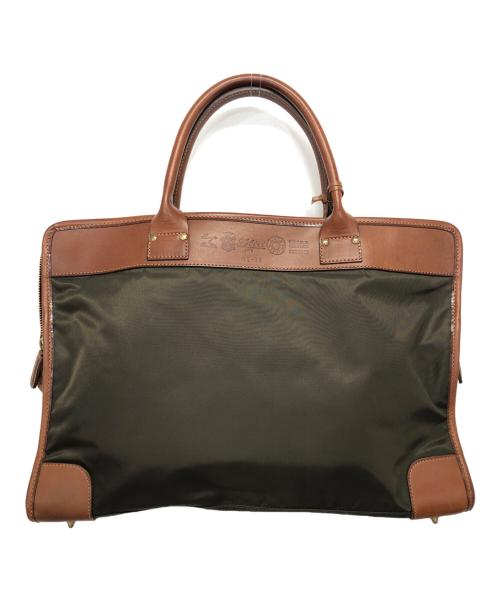 Felisi（フェリージ）Felisi (フェリージ) ビジネスバッグ カーキ×ブラウンの古着・服飾アイテム