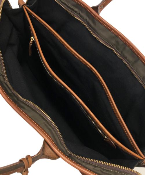 Felisi（フェリージ）Felisi (フェリージ) ビジネスバッグ カーキ×ブラウンの古着・服飾アイテム