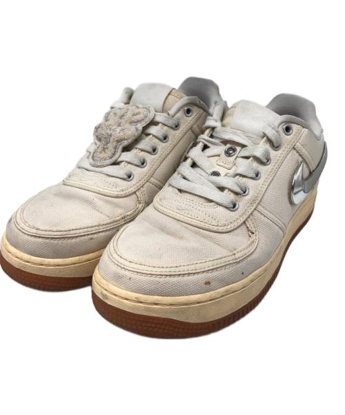 NIKE（ナイキ）NIKE (ナイキ) TRAVIS SCOTT (トラヴィス・スコット) AIR FORCE1 LOW SAIL/ベージュ サイズ:24.5㎝の古着・服飾アイテム