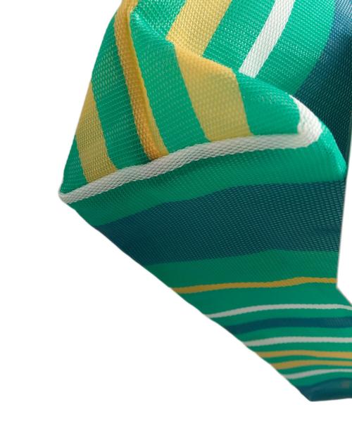 MARNI（マルニ）MARNI (マルニ) フラワーカフェ トートバッグ/ストライプバッグ グリーン 未使用品の古着・服飾アイテム