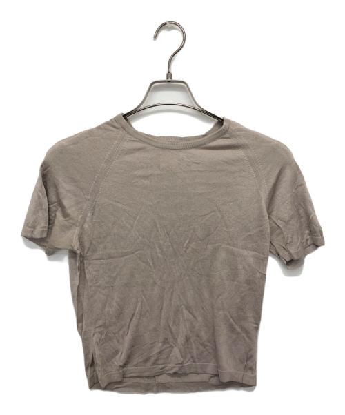 HERMES（エルメス）HERMES (エルメス) シルクラグランニット ベージュ サイズ:Sの古着・服飾アイテム