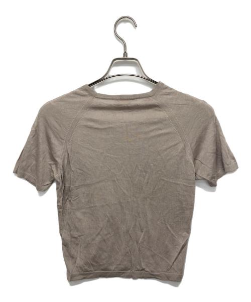 HERMES（エルメス）HERMES (エルメス) シルクラグランニット ベージュ サイズ:Sの古着・服飾アイテム