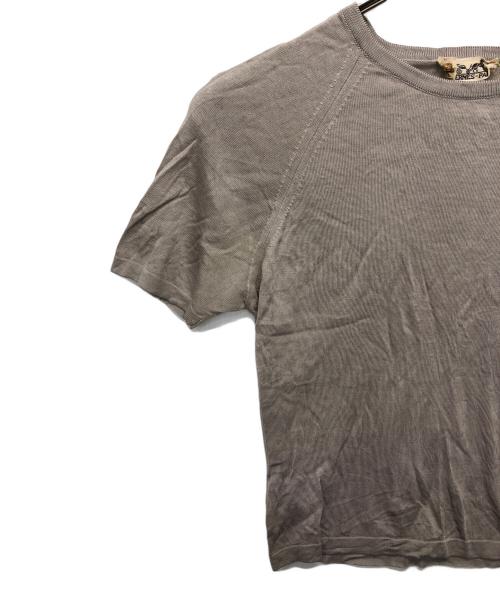 HERMES（エルメス）HERMES (エルメス) シルクラグランニット ベージュ サイズ:Sの古着・服飾アイテム