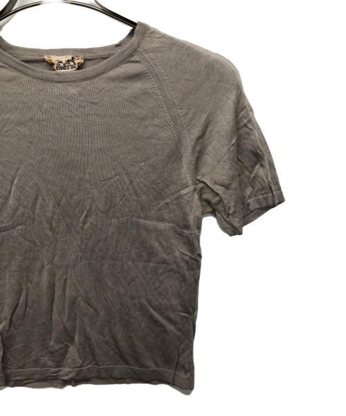 HERMES（エルメス）HERMES (エルメス) シルクラグランニット ベージュ サイズ:Sの古着・服飾アイテム