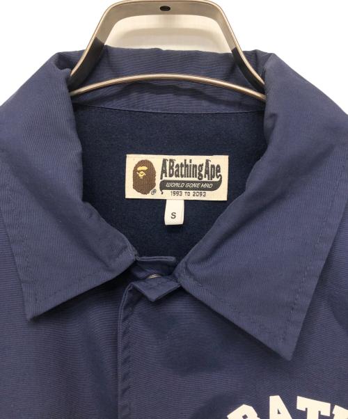 A BATHING APE（ア ベイシング エイプ）A BATHING APE (ア ベイシング エイプ) コーチジャケット ネイビー サイズ:Sの古着・服飾アイテム