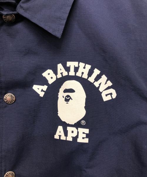 A BATHING APE（ア ベイシング エイプ）A BATHING APE (ア ベイシング エイプ) コーチジャケット ネイビー サイズ:Sの古着・服飾アイテム
