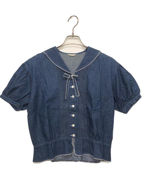 INGEBORG（インゲボルグ）INGEBORG (インゲボルグ) デニムスカートセットアップ インディゴ サイズ:表記無しの古着・服飾アイテム