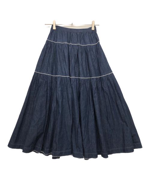 INGEBORG（インゲボルグ）INGEBORG (インゲボルグ) デニムスカートセットアップ インディゴ サイズ:表記無しの古着・服飾アイテム